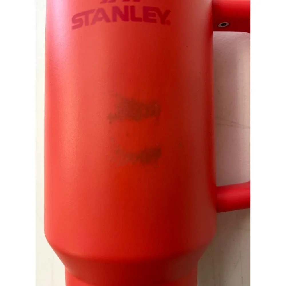 Stanley FlowState Quencher H2.0 40oz Tumbler Hot Coral w/ Handle Lid Straw NEW - Picture 5 of 6